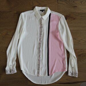 Colour block 80s Style Blouse